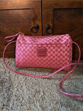 Vintage Liz Claiborne Pink Signature Crossbody Bag